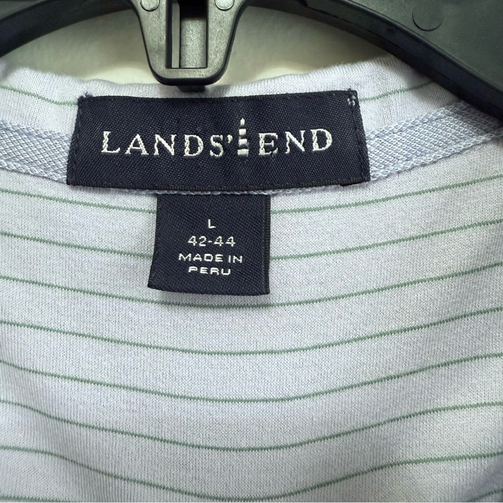 Lands' End Men's Golf Lavender Polo Shirt - Picture 4 of 6